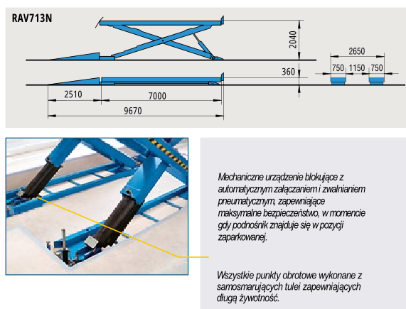 Podnośnik nożycowy ciężarowy Ravaglioli
